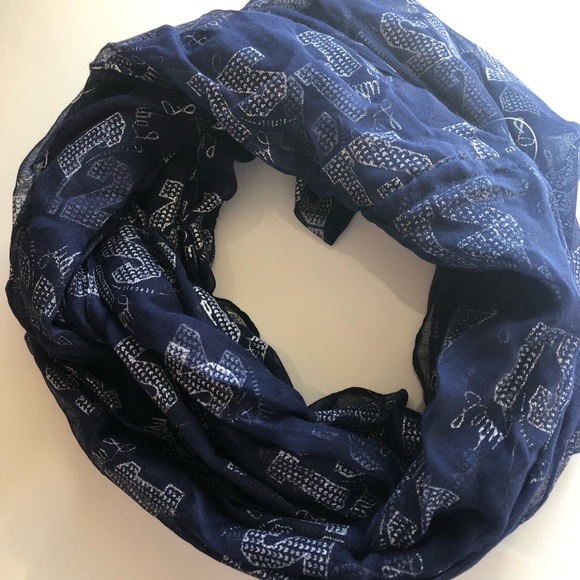 Navy Blue Lady 12 Seahawk Seattle Scarf Infinity - Picture 2 of 3